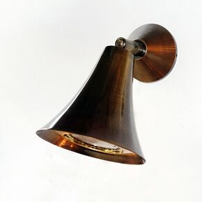 TRADITIONAL HANDMADE DITS LAMPS > GU10 BRONZE CONE SPOT. - ΣΠΟΤ ΤΟΊΧΟΥ