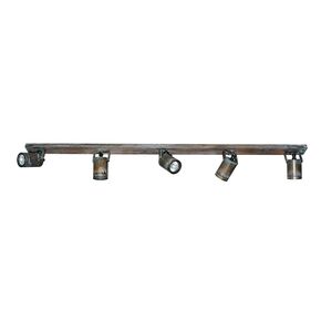 TRADITIONAL HANDMADE LIGHTING DITS > SPOT RAIL MADE OF SOLID BRONZE CYLINDER 5 LIGHTS. - WALL SPOT