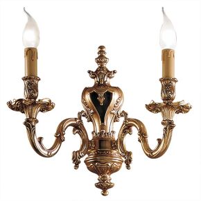 ΚΛΑΣΙΚΆ ΦΩΤΙΣΤΙΚΆ < ΙΤΑΛΙΚΆ POSSONI >   FRENCH GOLD WALL LIGHT FINISH  002    2XMAX42W E14 - ΚΡΕΜΑΣΤΆ ΦΩΤΙΣΤΙΚΆ