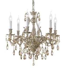 ΚΛΑΣΙΚΆ ΦΩΤΙΣΤΙΚΆ < ΙΤΑΛΙΚΆ POSSONI >   FRENCH GOLD CHANDELIER WITH SCHOLER CRYSTAL DROPS FINISH  002    6XMAX42W E14 - ΚΡΕΜΑΣΤΆ ΦΩΤΙΣΤΙΚΆ