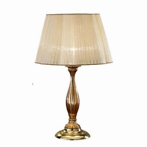 ΚΛΑΣΙΚΆ ΦΩΤΙΣΤΙΚΆ < ΙΤΑΛΙΚΆ POSSONI >   FRENCH GOLD TABLE LAMP WITH ORGANZA SHADE FINISH  002    1XMAX42W E27 - ΚΡΕΜΑΣΤΆ ΦΩΤΙΣΤΙΚΆ