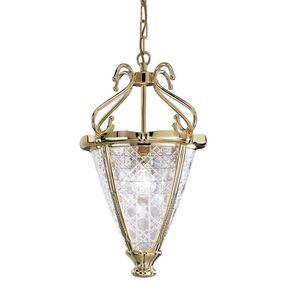 ΚΛΑΣΙΚΆ ΦΩΤΙΣΤΙΚΆ < ΙΤΑΛΙΚΆ POSSONI >   GOLD PLATED FINISH CHANDELIER WITH CRYSTAL GLASS FINISH  006    1XMAX42W E27 - ΚΡΕΜΑΣΤΆ ΦΩΤΙΣΤΙΚΆ