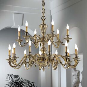 ΚΛΑΣΙΚΆ ΦΩΤΙΣΤΙΚΆ < ΙΤΑΛΙΚΆ POSSONI >   CHANDELIER FINISH  002-008    12XMAX42W E14 - ΚΡΕΜΑΣΤΆ ΦΩΤΙΣΤΙΚΆ