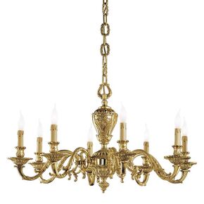 ΚΛΑΣΙΚΆ ΦΩΤΙΣΤΙΚΆ < ΙΤΑΛΙΚΆ POSSONI >   CHANDELIER FINISH  002-008    8XMAX42W E14 - ΚΡΕΜΑΣΤΆ ΦΩΤΙΣΤΙΚΆ