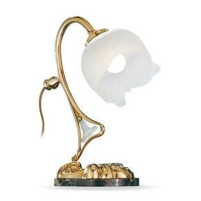 ΚΛΑΣΙΚΆ ΦΩΤΙΣΤΙΚΆ < ΙΤΑΛΙΚΆ POSSONI >   POLISH BRASS FINISH TABLE LAMP WITH GLASS FINISH  007    1XMAX28W E14 - ΚΡΕΜΑΣΤΆ ΦΩΤΙΣΤΙΚΆ