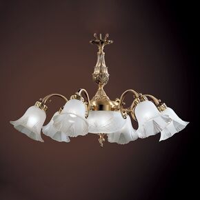 ΚΛΑΣΙΚΆ ΦΩΤΙΣΤΙΚΆ < ΙΤΑΛΙΚΆ POSSONI >   ANTIQUE BRASS FINISH CHANDELIER WITH GLASS FINISH  008    3XMAX28W E14 - ΚΡΕΜΑΣΤΆ ΦΩΤΙΣΤΙΚΆ