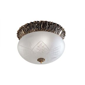 ΚΛΑΣΙΚΆ ΦΩΤΙΣΤΙΚΆ < ΙΤΑΛΙΚΆ POSSONI >   CEILING LIGHT WITH GLASS FINISH  002-008    2XMAX28W E27 - ΟΡΟΦΉΣ ΦΩΤΙΣΤΙΚΆ 