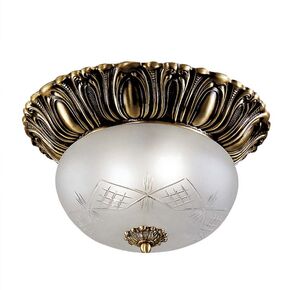 ΚΛΑΣΙΚΆ ΦΩΤΙΣΤΙΚΆ < ΙΤΑΛΙΚΆ POSSONI >   CEILING LIGHT WITH GLASS FINISH  002-008    2XMAX28W E27 - ΟΡΟΦΉΣ ΦΩΤΙΣΤΙΚΆ 