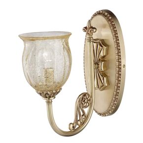 ΚΛΑΣΙΚΆ ΦΩΤΙΣΤΙΚΆ < ΙΤΑΛΙΚΆ POSSONI >   WALL LIGHT WITH AMBER CRACKLE GLASS FINISH  002-008    1XMAX42W E14 - ΚΡΕΜΑΣΤΆ ΦΩΤΙΣΤΙΚΆ
