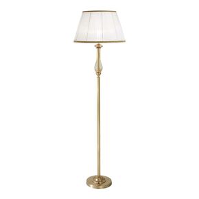ΚΛΑΣΙΚΆ ΦΩΤΙΣΤΙΚΆ < ΙΤΑΛΙΚΆ POSSONI >   FLOOR LAMP WITH AMBER CRACKLE GLASS AND SHADE FINISH  002-008    1XMAX70W E27 - ΚΡΕΜΑΣΤΆ ΦΩΤΙΣΤΙΚΆ