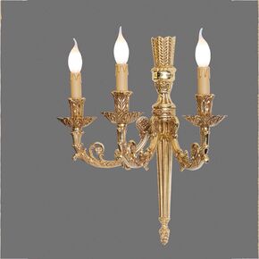 CLASSIC LIGHTING < ITALIAN POSSONI > WALL SCONCES >FRENCH GOLD FINISH WALL LIGHT - WALL LIGHTS