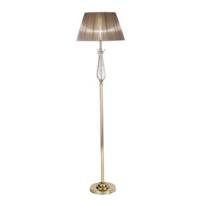 ΚΛΑΣΙΚΆ ΦΩΤΙΣΤΙΚΆ < ΙΤΑΛΙΚΆ POSSONI >   GOLD PLATED FLOOR LAMP WITH CRYSTAL AND ORGANZA SHADE FINISH  006    1XMAX92W E27 - ΚΡΕΜΑΣΤΆ ΦΩΤΙΣΤΙΚΆ