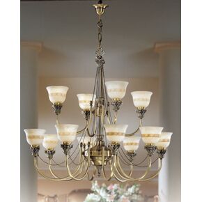 CLASSIC LAMPS < ITALIAN POSSONI > FLOOR LAMPS > SATIN GOLD PLATED FINISH FLOOR LAMP WITH CRYSTAL, SILK SHADE - ΦΩΤΙΣΤΙΚΆ ΔΑΠΈΔΟΥ
