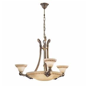 ΚΛΑΣΙΚΆ ΦΩΤΙΣΤΙΚΆ < ΙΤΑΛΙΚΆ POSSONI >   CHANDELIER WITH ALABASTER FINISH  008-034    9XMAX28W E14 - ΚΡΕΜΑΣΤΆ ΦΩΤΙΣΤΙΚΆ