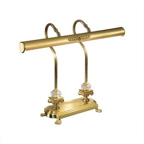 CLASSIC LAMPS < ITALIAN POSSONI > TABLE LAMPS >SATIN GOLD PLATED FINISH TABLE LAMP WITH CRYSTAL - ΦΩΤΙΣΤΙΚΆ ΓΡΑΦΕΊΟΥ