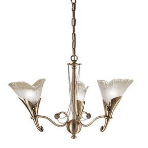 ΚΛΑΣΙΚΆ ΦΩΤΙΣΤΙΚΆ < ΙΤΑΛΙΚΆ POSSONI >   CHANDELIER WITH GLASSES FINISH  008    3XMAX42W E14 - ΚΡΕΜΑΣΤΆ ΦΩΤΙΣΤΙΚΆ