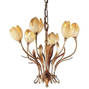 ΚΛΑΣΙΚΆ ΦΩΤΙΣΤΙΚΆ < ΙΤΑΛΙΚΆ POSSONI >   CHANDELIER WITH GLASS FINISH  073-074    6XMAX42W G9 - ΚΡΕΜΑΣΤΆ ΦΩΤΙΣΤΙΚΆ