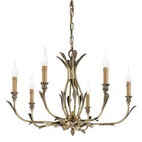 ΚΛΑΣΙΚΆ ΦΩΤΙΣΤΙΚΆ < ΙΤΑΛΙΚΆ POSSONI >   CHANDELIER FINISH  002-008    6XMAX42W E14 - ΚΡΕΜΑΣΤΆ ΦΩΤΙΣΤΙΚΆ