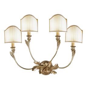 ΚΛΑΣΙΚΆ ΦΩΤΙΣΤΙΚΆ < ΙΤΑΛΙΚΆ POSSONI >   WALL LIGHT WITH SHADES FINISH  002-008    4XMAX42W E14 - ΤΟΊΧΟΥ ΦΩΤΙΣΤΙΚΆ 