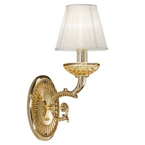 ΚΛΑΣΙΚΆ ΦΩΤΙΣΤΙΚΆ < ΙΤΑΛΙΚΆ POSSONI >   SHADED GOLD PLATED FINISH WALL LIGHT WITH CRYSTAL FINISH  079    1XMAX42W E14 - ΤΟΊΧΟΥ ΦΩΤΙΣΤΙΚΆ 