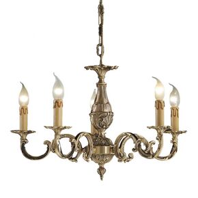 ΚΛΑΣΙΚΆ ΦΩΤΙΣΤΙΚΆ < ΙΤΑΛΙΚΆ POSSONI >   ANTIQUE BRASS FINISH CHANDELIER FINISH  008    6XMAX42W E14 - ΚΡΕΜΑΣΤΆ ΦΩΤΙΣΤΙΚΆ