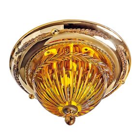ΚΛΑΣΙΚΆ ΦΩΤΙΣΤΙΚΆ < ΙΤΑΛΙΚΆ POSSONI >   CEILING LIGHT WITH AMBER CRYSTAL FINISH  079-094    4XMAX42W E14 - ΟΡΟΦΉΣ ΦΩΤΙΣΤΙΚΆ 