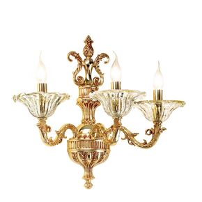 ΚΛΑΣΙΚΆ ΦΩΤΙΣΤΙΚΆ < ΙΤΑΛΙΚΆ POSSONI >   WALL LIGHT WITH GLASS FINISH  002-079    3XMAX42W E14 - ΤΟΊΧΟΥ ΦΩΤΙΣΤΙΚΆ 