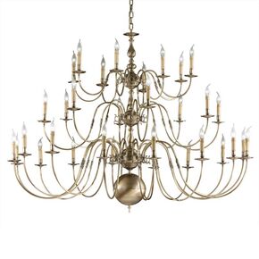 ΚΛΑΣΙΚΆ ΦΩΤΙΣΤΙΚΆ < ΙΤΑΛΙΚΆ POSSONI >   ANTIQUE BRONZE FINISH CHANDELIER FINISH  032    32XMAX42W E14 - ΚΡΕΜΑΣΤΆ ΦΩΤΙΣΤΙΚΆ