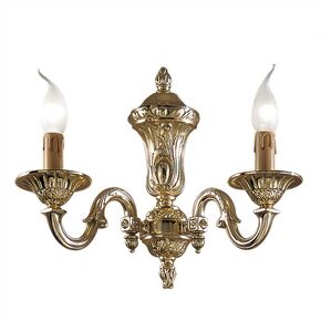 CLASSIC LIGHTING < ITALIAN POSSONI > WALL SCONCES >POLISH BRASS FINISH WALL LIGHT - WALL LIGHTS