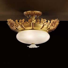 ΚΛΑΣΙΚΆ ΦΩΤΙΣΤΙΚΆ < ΙΤΑΛΙΚΆ POSSONI >   SEMI FLUSH WITH GLASS FINISH  002-008    4XMAX28W E14 - ΟΡΟΦΉΣ ΦΩΤΙΣΤΙΚΆ 