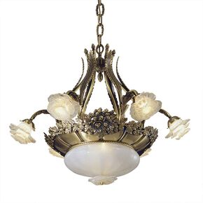 ΚΛΑΣΙΚΆ ΦΩΤΙΣΤΙΚΆ < ΙΤΑΛΙΚΆ POSSONI >   CHANDELIER WITH GLASS FINISH  002-008    8XMAX28W E14 - ΚΡΕΜΑΣΤΆ ΦΩΤΙΣΤΙΚΆ