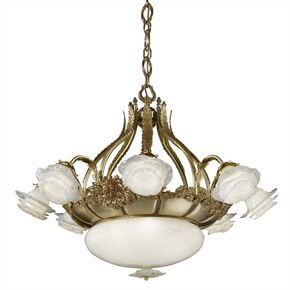 ΚΛΑΣΙΚΆ ΦΩΤΙΣΤΙΚΆ < ΙΤΑΛΙΚΆ POSSONI >   CHANDELIER WITH GLASS FINISH  002-008    11XMAX28W E14 - ΚΡΕΜΑΣΤΆ ΦΩΤΙΣΤΙΚΆ