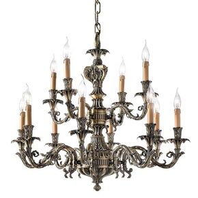 ΚΛΑΣΙΚΆ ΦΩΤΙΣΤΙΚΆ < ΙΤΑΛΙΚΆ POSSONI >   CHANDELIER FINISH  002-008    12XMAX42W E14 - ΚΡΕΜΑΣΤΆ ΦΩΤΙΣΤΙΚΆ