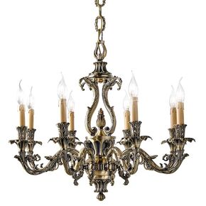 ΚΛΑΣΙΚΆ ΦΩΤΙΣΤΙΚΆ < ΙΤΑΛΙΚΆ POSSONI >   CHANDELIER FINISH  002-008    8XMAX42W E14 - ΚΡΕΜΑΣΤΆ ΦΩΤΙΣΤΙΚΆ