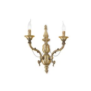 CLASSIC LIGHTING < ITALIAN POSSONI > WALL SCONCES >ANTIQUE BRASS FINISH WALL LIGHT - WALL LIGHTS