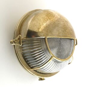 BRASS WATERPROOF LAMPS > WALL TURTLES > ROUND TURTLE WITH OIRECH BROW - WATERPROOF LIGHTS (TURTLES)