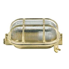 BRASS WATERPROOF LAMPS > WALL LAMPS > OVAL TURTLE 100W BRASS, -O - WATERPROOF LIGHTS (TURTLES)