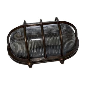 BRASS WATERPROOF LAMPS > WALL LAMPS > OVAL TURTLE 75W/E27-OPEIXAL. <GIANT> - WATERPROOF LIGHTS (TURTLES)