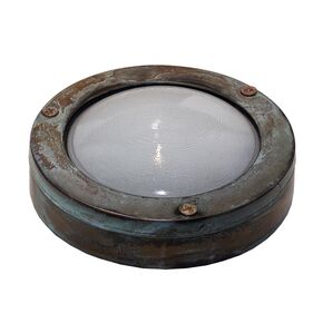 BRASS WATERPROOF LAMPS > WALL TURTLES > ROUND OUTDOOR BRONZE TURTLE WITH ARTIFICIAL AGING 63614-8514 - WATERPROOF LUMINAIRES HANDMADE BY DITS