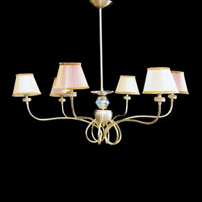 NEOCLASSICAL HANDMADE LIGHTING > MINIMAL DITS > PENDANT VICTORIA 6Φ CARAVOLO SWAROVSKI CRYSTALS - ΚΡΕΜΑΣΤΆ ΦΩΤΙΣΤΙΚΆ