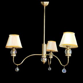 NEOCLASSICAL HANDMADE LIGHTING > MINIMAL DITS > PENDANT VICTORIA 3Φ SWAROVSKI CRYSTALS - ΚΡΕΜΑΣΤΆ ΦΩΤΙΣΤΙΚΆ