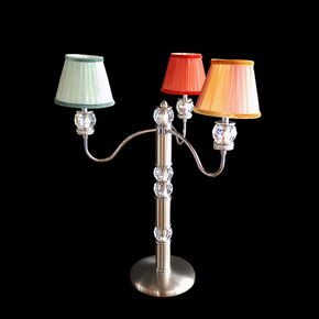 NEOCLASSICAL HANDMADE LIGHTING > MINIMAL DITS > TABLE VICTORIA 3Φ SWAROVSKI CRYSTALS - ΕΠΙΤΡΑΠΈΖΙΑ ΦΩΤΙΣΤΙΚΆ