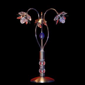 NEOCLASSICAL HANDMADE LIGHTING > MINIMAL DITS > TABLE NUFARO 3Φ SWAROVSKI CRYSTALS - ΕΠΙΤΡΑΠΈΖΙΑ ΦΩΤΙΣΤΙΚΆ