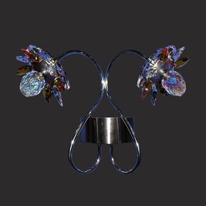 HANDMADE NEOCLASSICAL LIGHTING > MINIMAL DITS > NUFARO 2Φ WALL LAMP SWAROVSKI CRYSTALS - ΦΩΤΙΣΤΙΚΆ ΤΟΊΧΟΥ