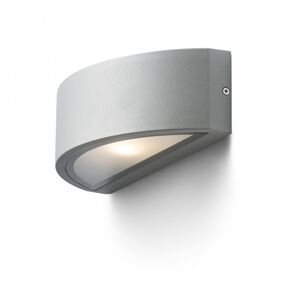 LESA WALL LIGHT GRAY SILVER 230V LED E27 15W IP54 - WALL LIGHTS