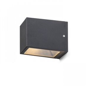 CABOX II WALL LIGHT ANTHRACITE GRAY 230V LED E27 15W IP54 - WALL LIGHTS