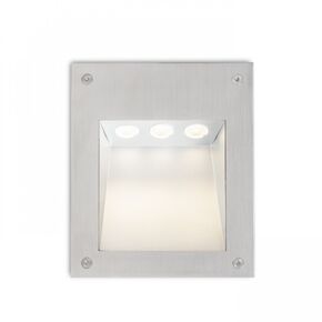 AKORD RECESSED WALL STAINLESS STEEL 230V LED 3W IP65 3000K - WALL LIGHTS