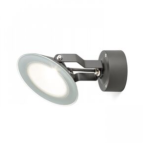 FOX EXTERIOR MIRROR ANTHRACITE GRAY 230V LED 9W 120° IP65 3000K - WALL LIGHTS