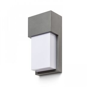 CHICAGO ΕΠΙΤΟΊΧΙΟΣ ΓΚΡΙ ΑΝΘΡΑΚΊΤΗ  230V LED E27 11W IP44 - ΤΟΊΧΟΥ ΦΩΤΙΣΤΙΚΆ 