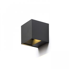 CARRE ΕΠΙΤΟΊΧΙΟΣ ΓΚΡΙ ΑΝΘΡΑΚΊΤΗ 230V LED 2X3W IP54 3000K - ΤΟΊΧΟΥ ΦΩΤΙΣΤΙΚΆ 